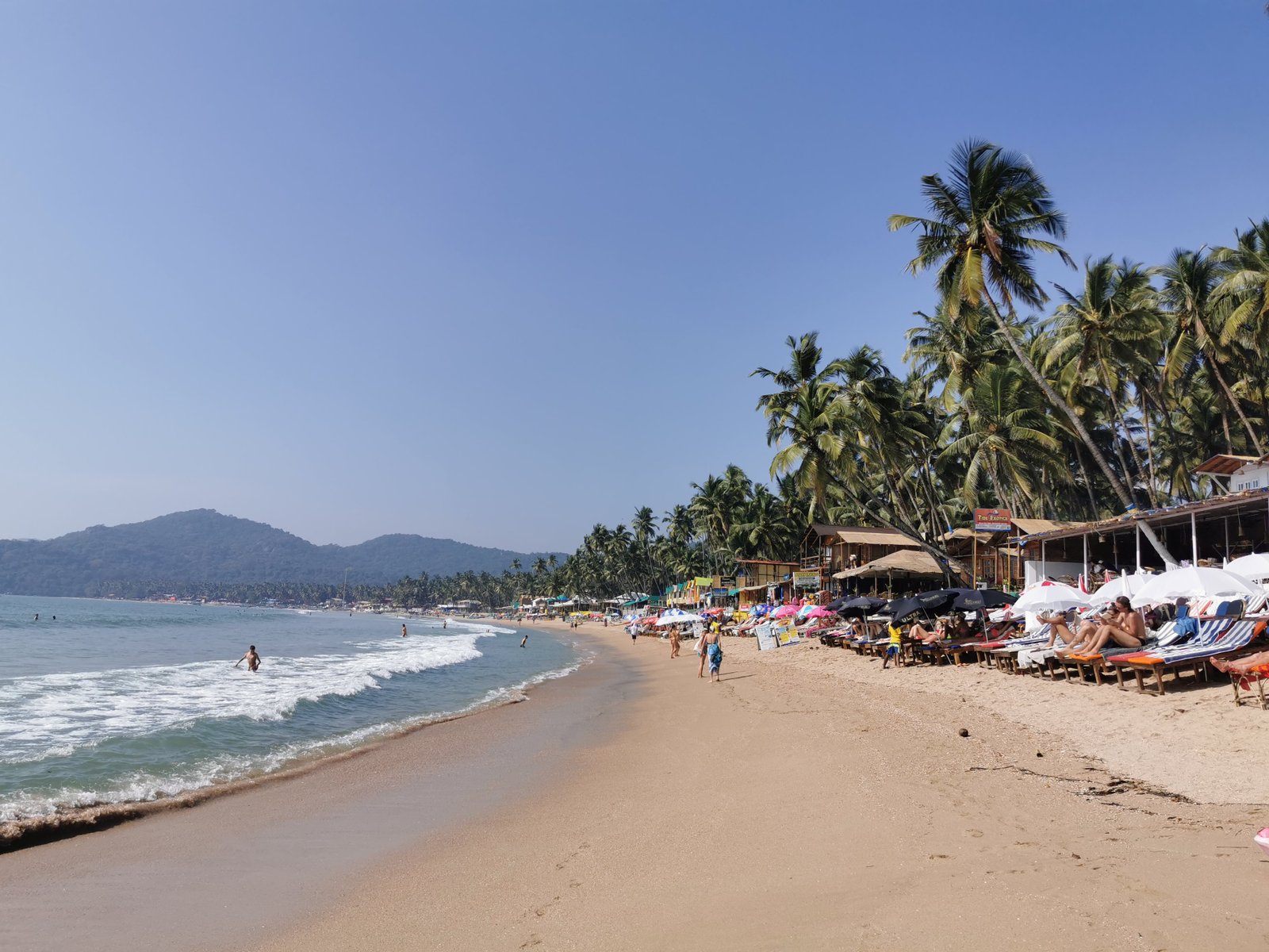 vakker strand i Goa India