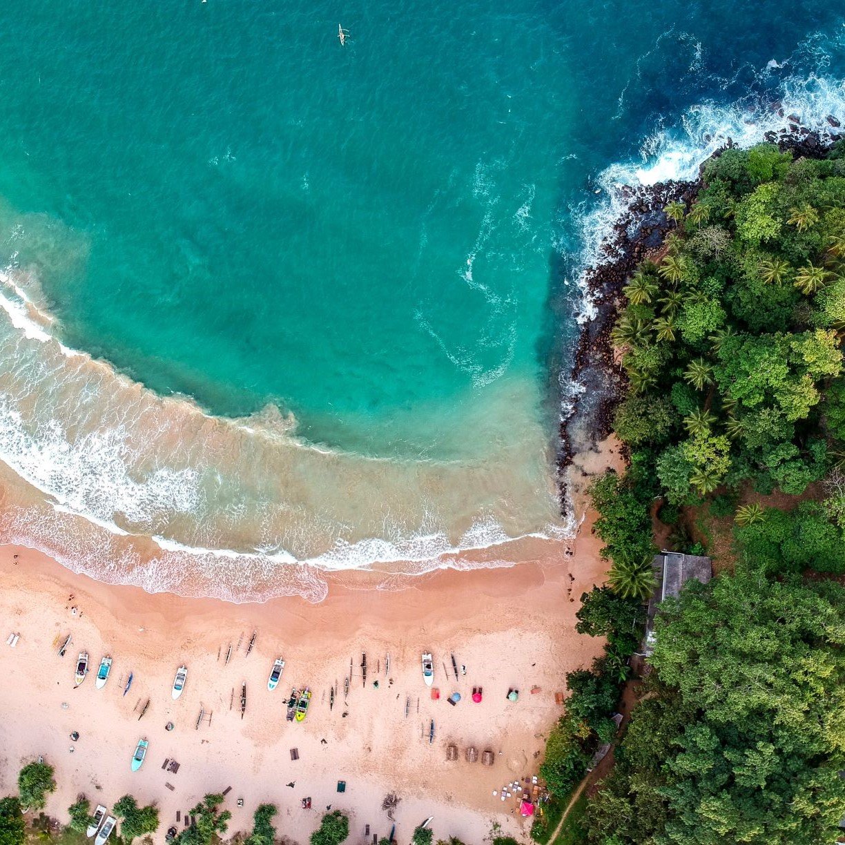 Paradis strender på Sri Lanka