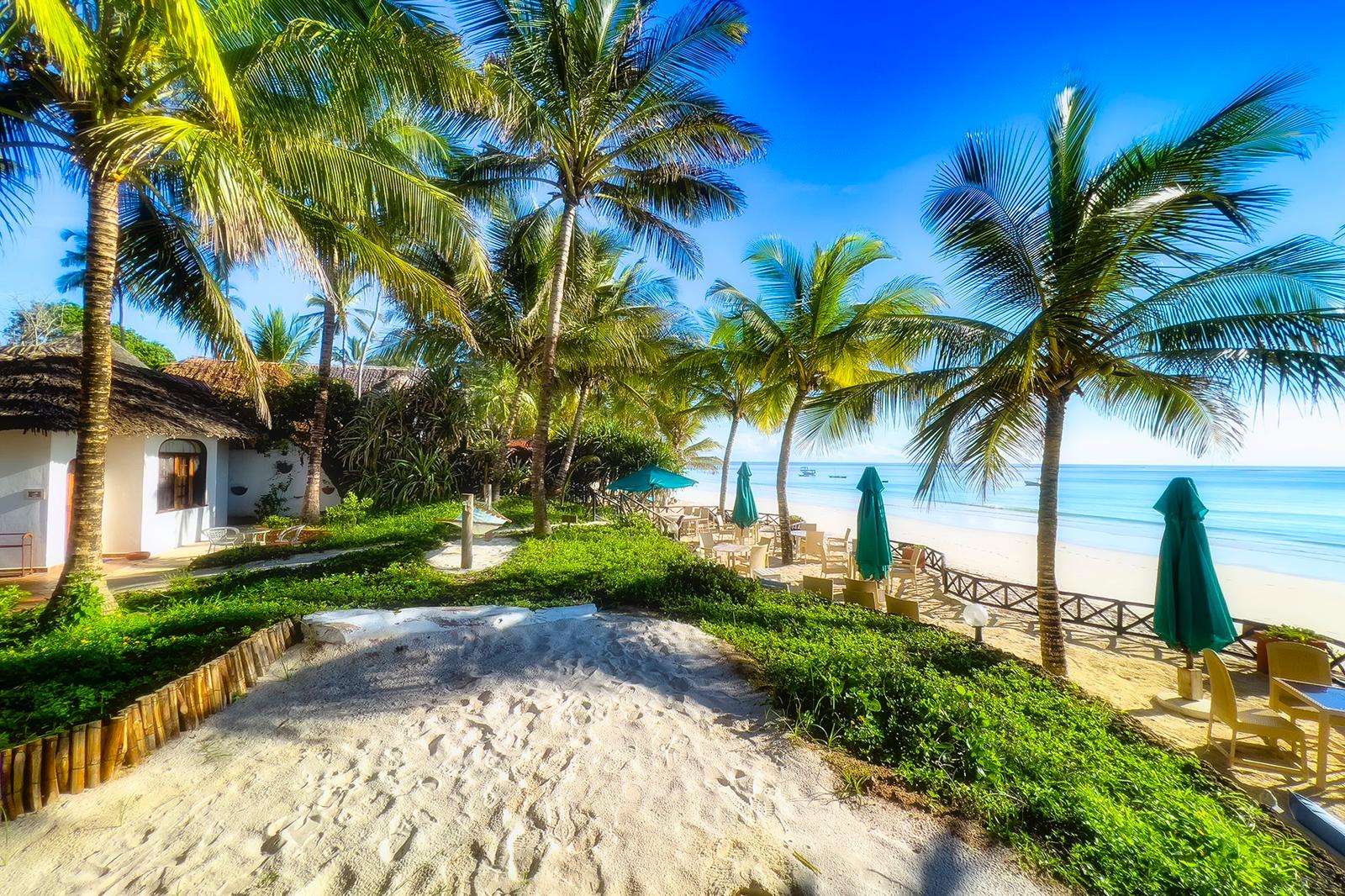 Boutique Hotel Asha Diani Beach Kenya beliggenhet