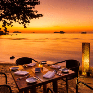 Solnedgang Koh Chang Thailand paradis SagaReiser