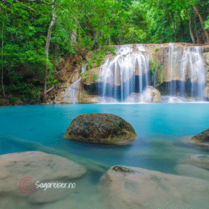 Erawanfossen River Kwai Thailand